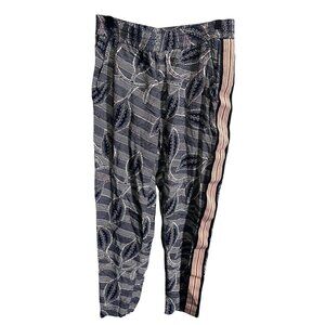 Hei Hei XS Womens‎ Patterned Stripe Pants Blue/Pink Stretchy Anthropologie